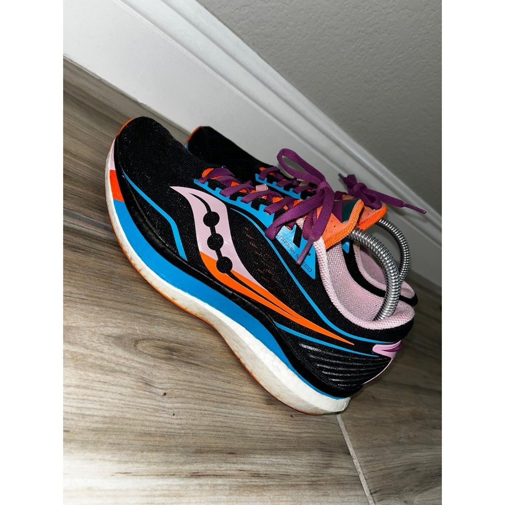 Saucony Endorphin Speed Women's Size 10 Black Blue Athletic Running Sneakers